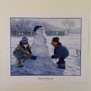 Robert Duncan Winter Monument 1994 Poster Print Offset Lithograph 20x24”